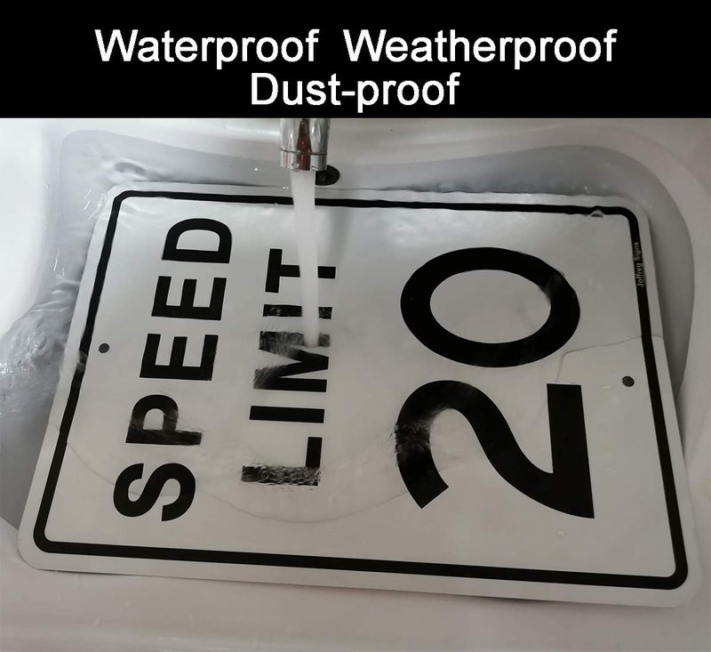 Joffreg Speed Limit 20 MPH Sign,17 x12 Inches,Reflective Aluminum (4 Pack) - Image 5